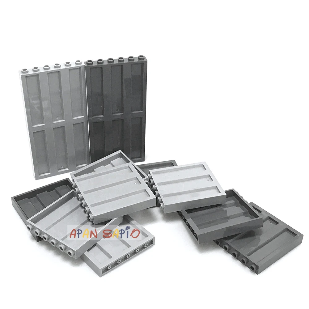 10pcs DIY 빌딩 블록 벽 벽돌 1x6x5 도트 어린이를위한 교육 크리 에이 티브 플라스틱 장난감 브랜드 23405와 호환 가능