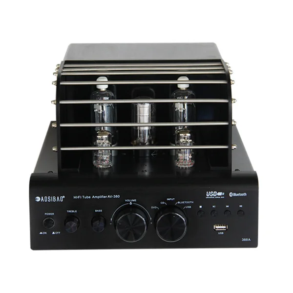 US $106.57 KYYSLB AV388 35W2 Fever HIFI Tube Tube Amplifier Bluetooth U Disk Lossless Playback Audio Power Tube Amplifier
