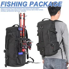 23L Многофункциональный водонепроницаемый рыболовный рюкзак для уличного спорта дорожная Катушка Сумка для хранения удочек FK88