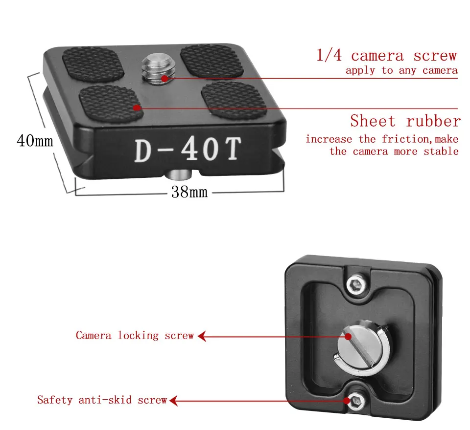 DIFUN D-32A насадка для панорамной съемки телефона Camara профессиональный монопод стабилизатор штатива с D-40T быстроразъемной пластиной