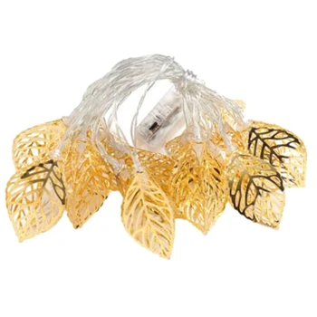 

3 Meter 20 LED Golden Metal Feather USB String Lights,Used for Christmas,Halloween,Party Wedding,Home Decoration.2Pcs