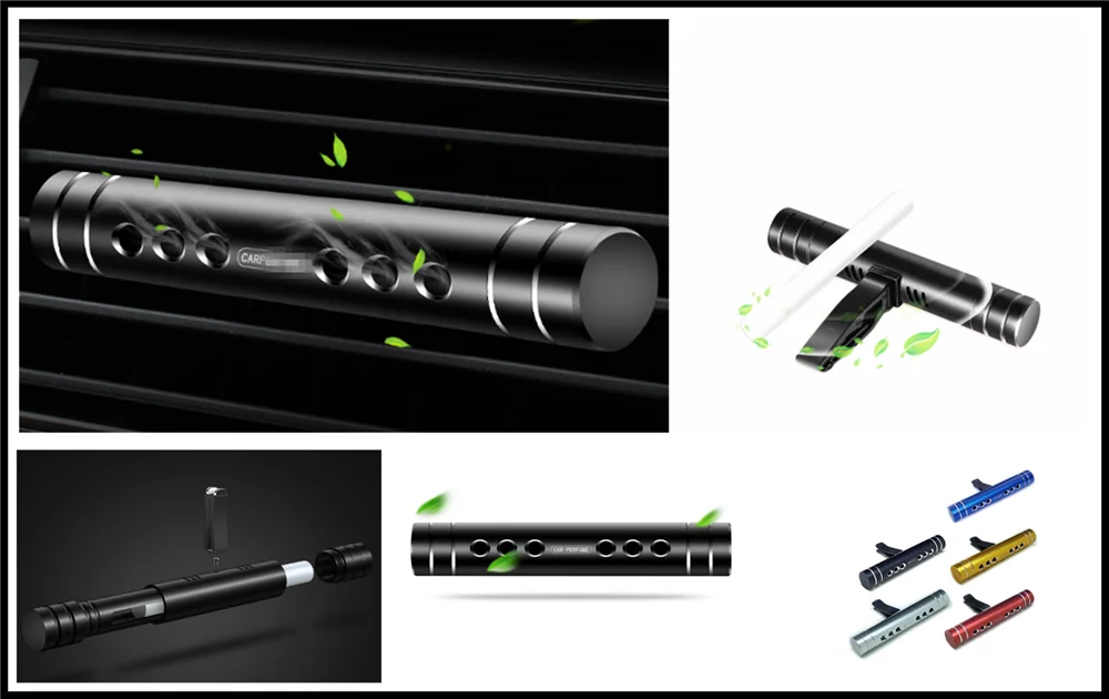 Car creative new fragrance conditioning air outlet perfume clip pendant supplies for