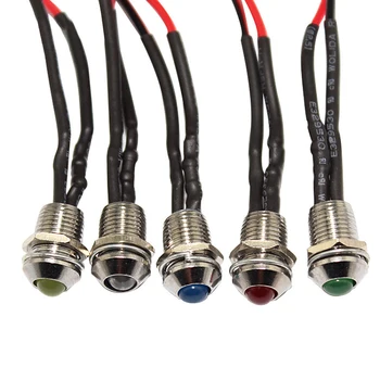 

Car LED Indicator Light Dash Dashboard Super Bright Bar Auto Panel Warning Lamp 12V Boat Beam Exterior Parts Bulbs