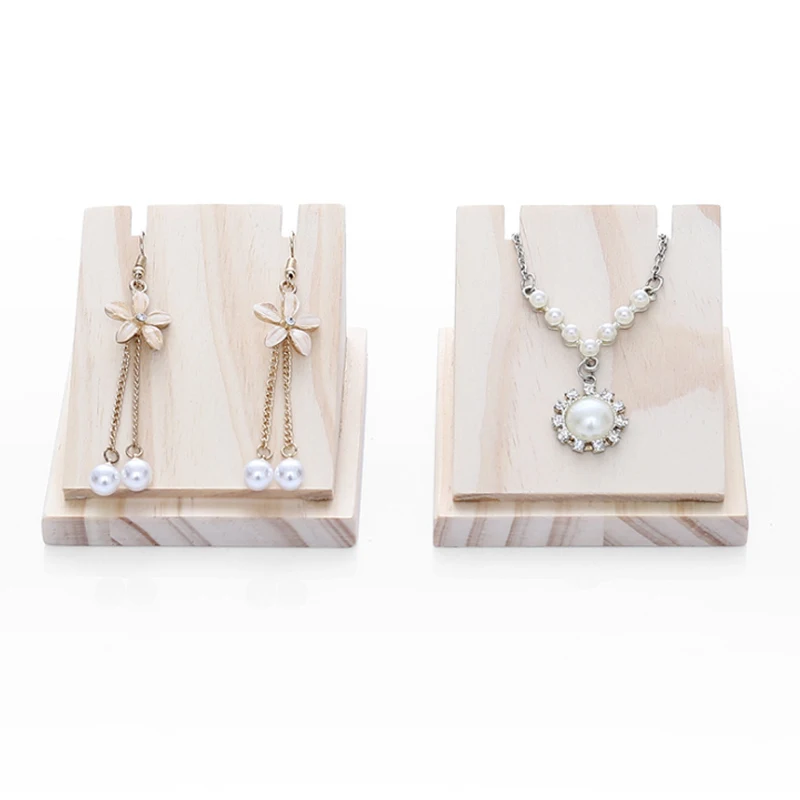 New ArrivalSolid Wood Jewelry Rack Pendant Rack Earrings Necklace Storage Rack Counter Jewelry Display Rack Jewelry Display Rack