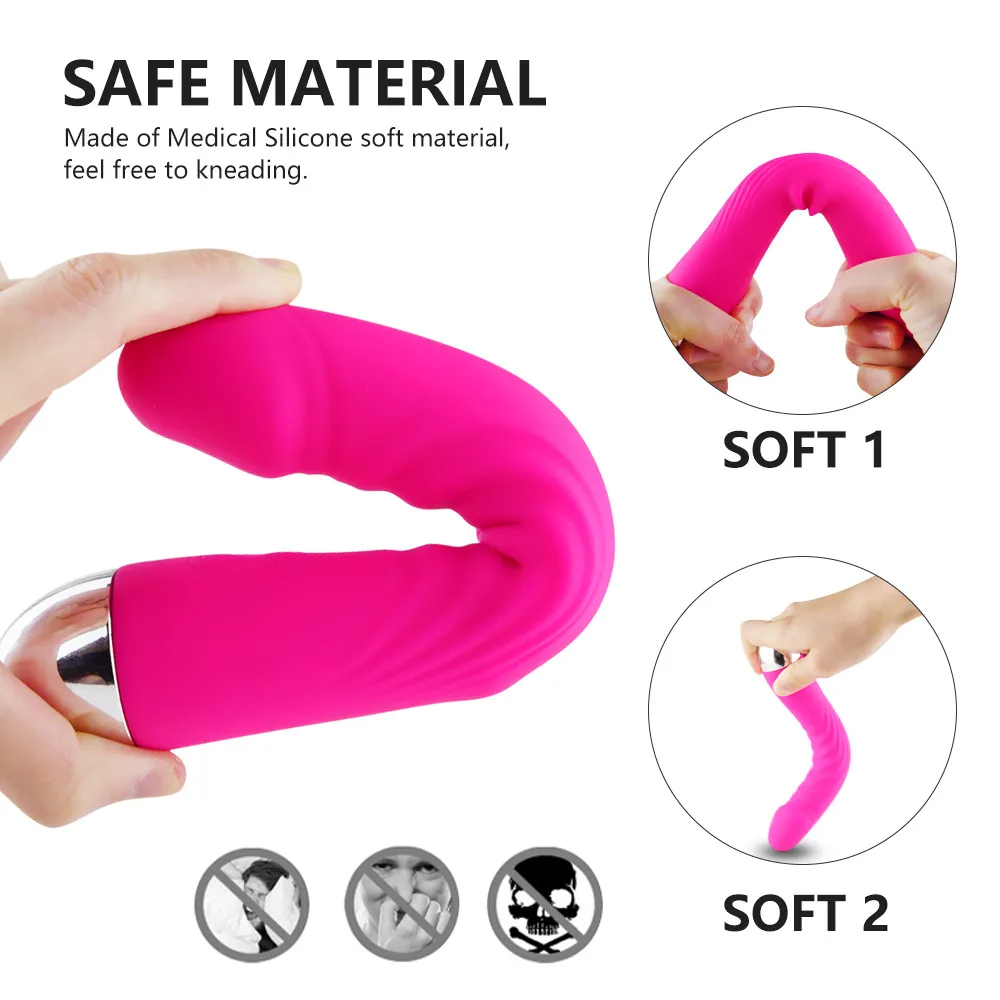 G Spot Dildo Vibrator for Woman 10 Modes Vibrador Soft Female Vagina Clitoris Stimulator Massager Masturbator
