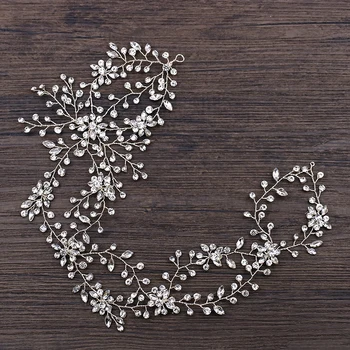 

Full Rhinestone Tiara Headbands Handmade Women Hairbands Hair Jewelry Fashion Bridal Headpiece Wedding Hair Accessories Crystal