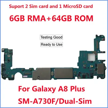 

Original Motherboard for Samsung Galaxy A8 PLUS A730F A730FD SM-A730F/DS 2 Sim Unlocked mainboard motherboard 64GB Logic Boards
