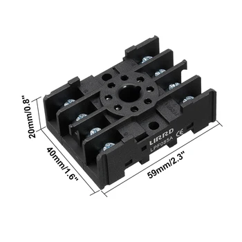 

uxcell 5Pcs 10A 8P DIN Rail Mount Power Relay Socket Base Holder