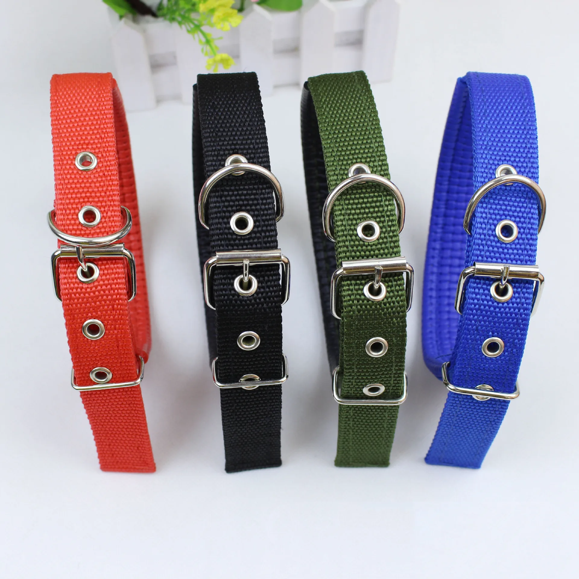 Adjustable Nylon Strap Dog Collar for Small Large Dogs Puppy Pet Accessories Leather Collar for Dogs Golden Retriever Husky Neck