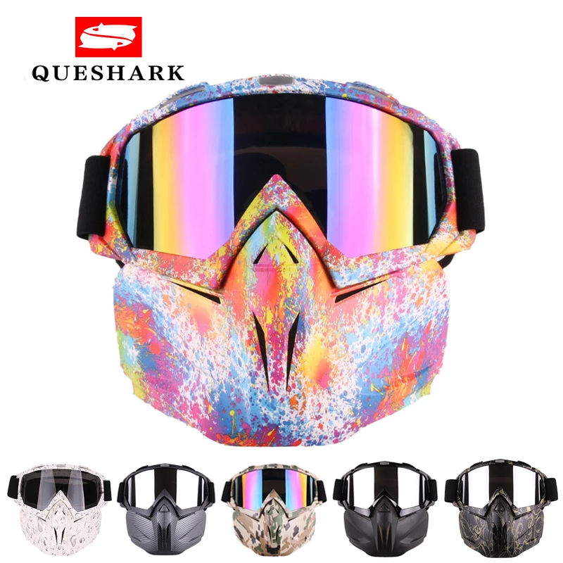 For Sale Snowmobile Goggles Sunglasses Queshark Ski Mask Motocross Skiing Winter Men Women yGKQOXOr