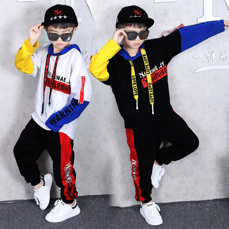 

BOY'S Western Style Set Two-Piece Set Children Loose-Fit Sports Big Boy Spring And Autumn Korean-style Fashion Clothing Autumn C