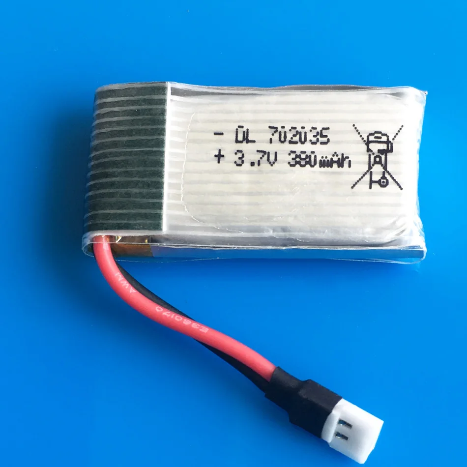 Аккумулятор 3 7 в 380 мА · ч 20C Lipo 702035 для Hubsan H107 H6C RC квадрокоптера вертолета запчасти