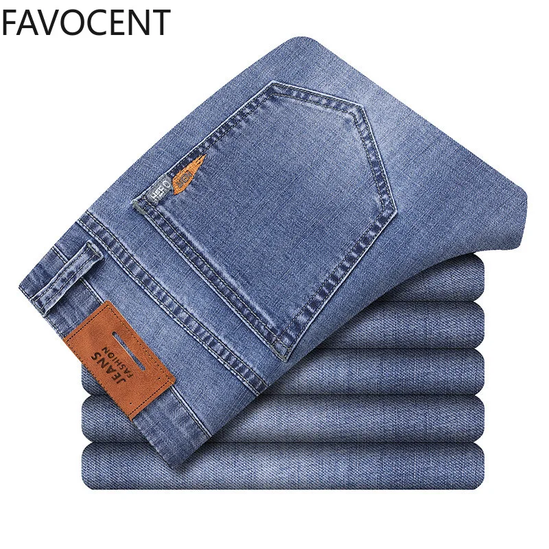 Slim Jeans Men Summer New Men's Blue Thin Jeans Fashion Casual Stretch Denim Trousers Male Brand Pants Straight Solid Clothes Slim Jeans Men Summer New Men's Blue Thin Jeans Fashion Casual Stretch Denim Trousers Male Brand Pants Straight Solid Clothes