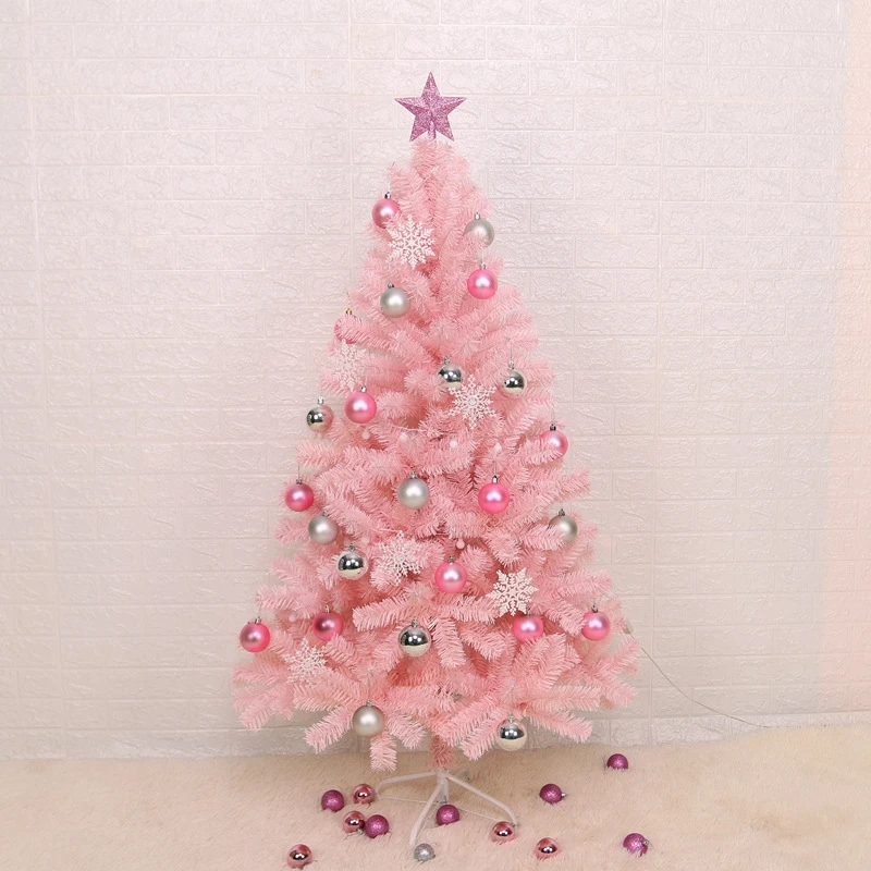 Creative Pink PVC Encryption Christmas Tree For Home Decorations Kids Gifts New Year Ornaments Desktop Decor New Christmas Tree