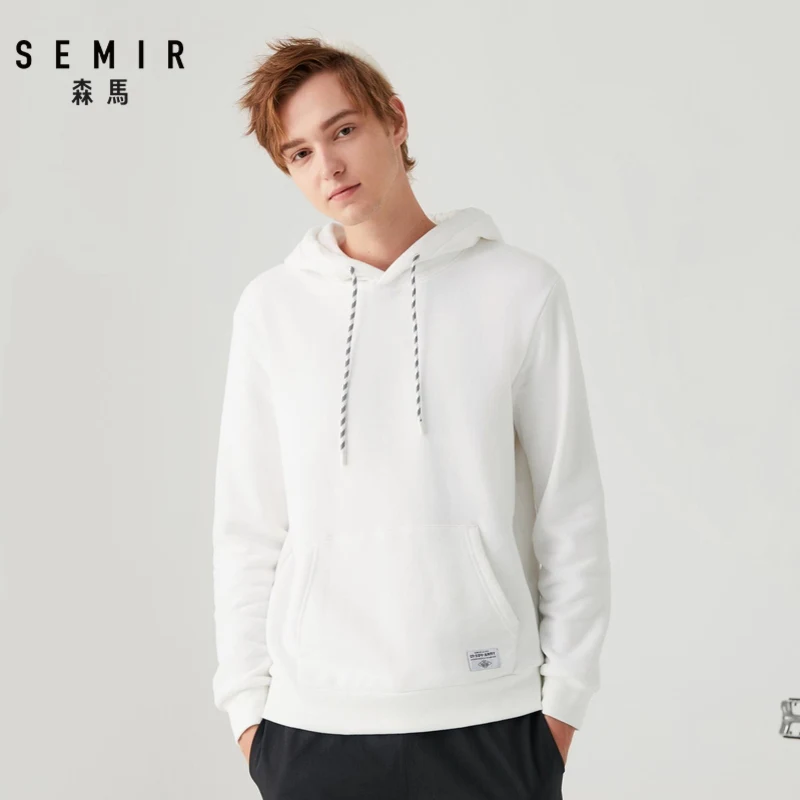 Мужская толстовка с капюшоном SEMIR бархатная новинка 2020 зимнее Трендовое пальто