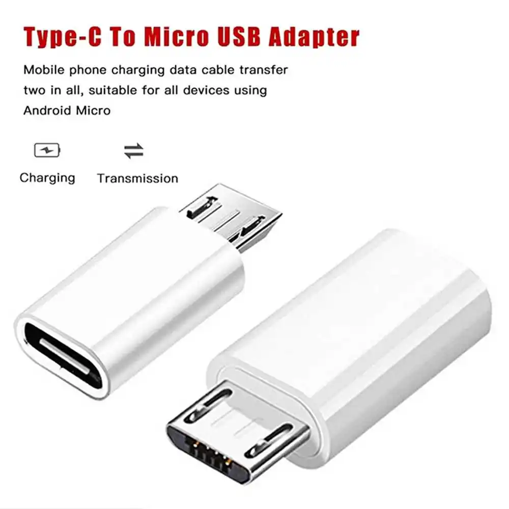 Nonmeio Micro USB OTG Adapter Micro USB To USB Type C For Xiaomi Huawei Samsung USB C Adapter Micro USB OTG NM56893 phone to hdmi converter