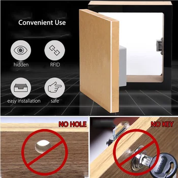 

Cabinet Drawer RFID Digital Lock Without Perforate Hole DIY High Quality