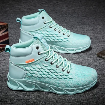 

2020 New Summer Breathable Sneakers Men Comfortable Outdoor Jogging Tenis Sport High Top Shoes Men Running Shoes Lightweight