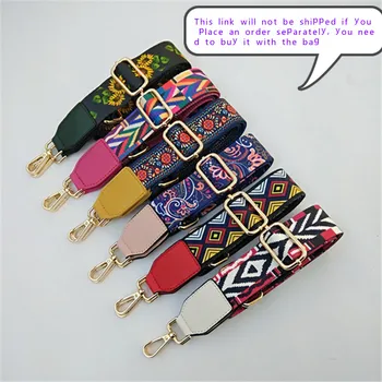 

80-140cm Nylon Strap Women Bohemian Print Multi Color Adjustable Replacement Bag Belt Handbag Bag Shoulder Strap Luis Vuiton