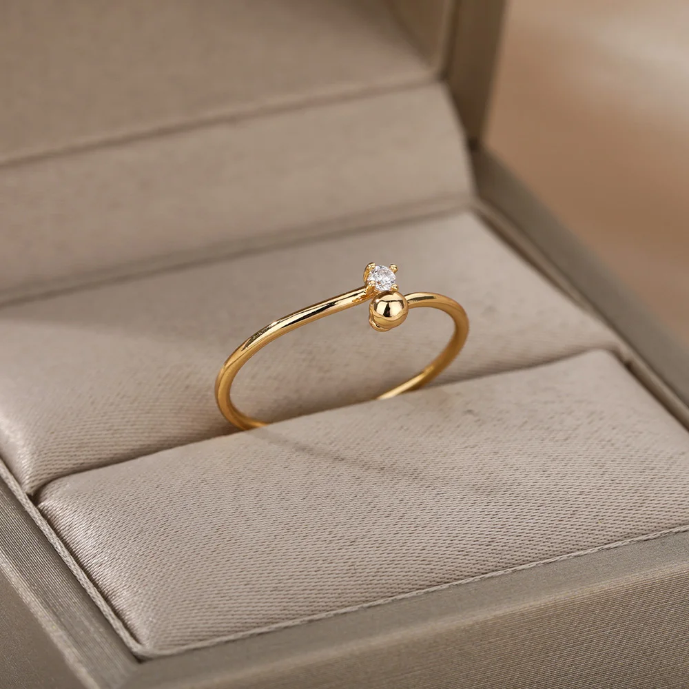 For Women Stainless Steel Gold