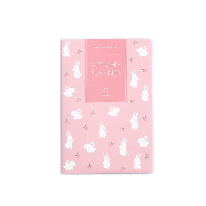

Lovely Flowery 2020 Planner 13*19cm All Colorful Pages 64P Month Plan Book
