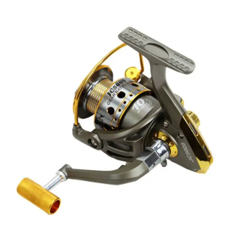10 Bearing 5.5:1 Fishing Reel Aluminum Handle Right Hand Left Hand Preloading Rotary Wheel Fishing Equipmentk