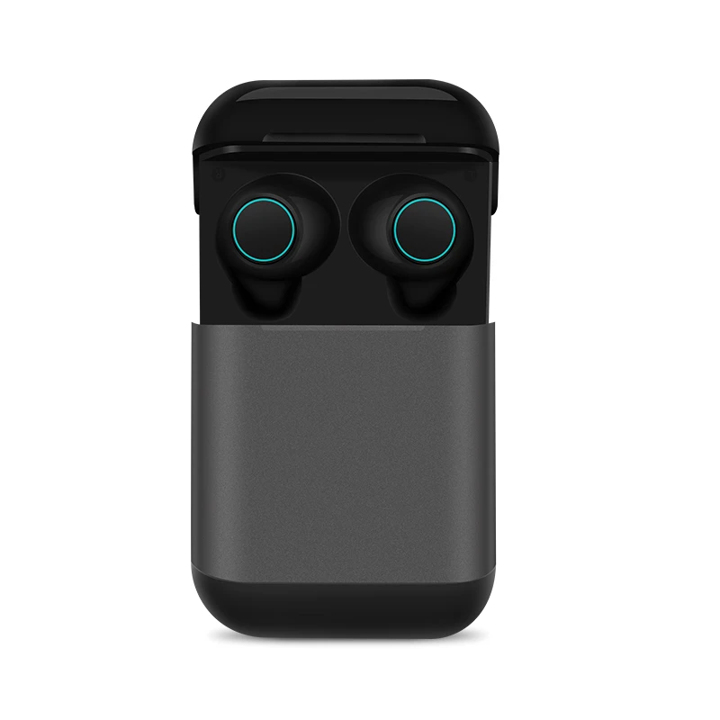 S7 Aptx TWS наушники беспроводные Bluetooth наушники стерео гарнитура Bluetooth 5,0 наушники с микрофоном и зарядным устройством - Цвет: Серый