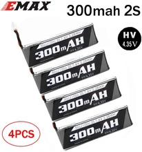 4PCS EMAX Tinyhawk S - 2s Lipo Batterie 300mah 35C 7,4 V Für FPV Rc Modell flugzeug racing Drone Rahmen