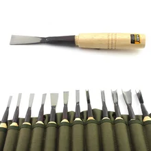 HSS Столярный язык 12 шт. деревянный плоский стамеска Перемычка стамеска для работы с деревом бутик инструменты с сумкой для переноски