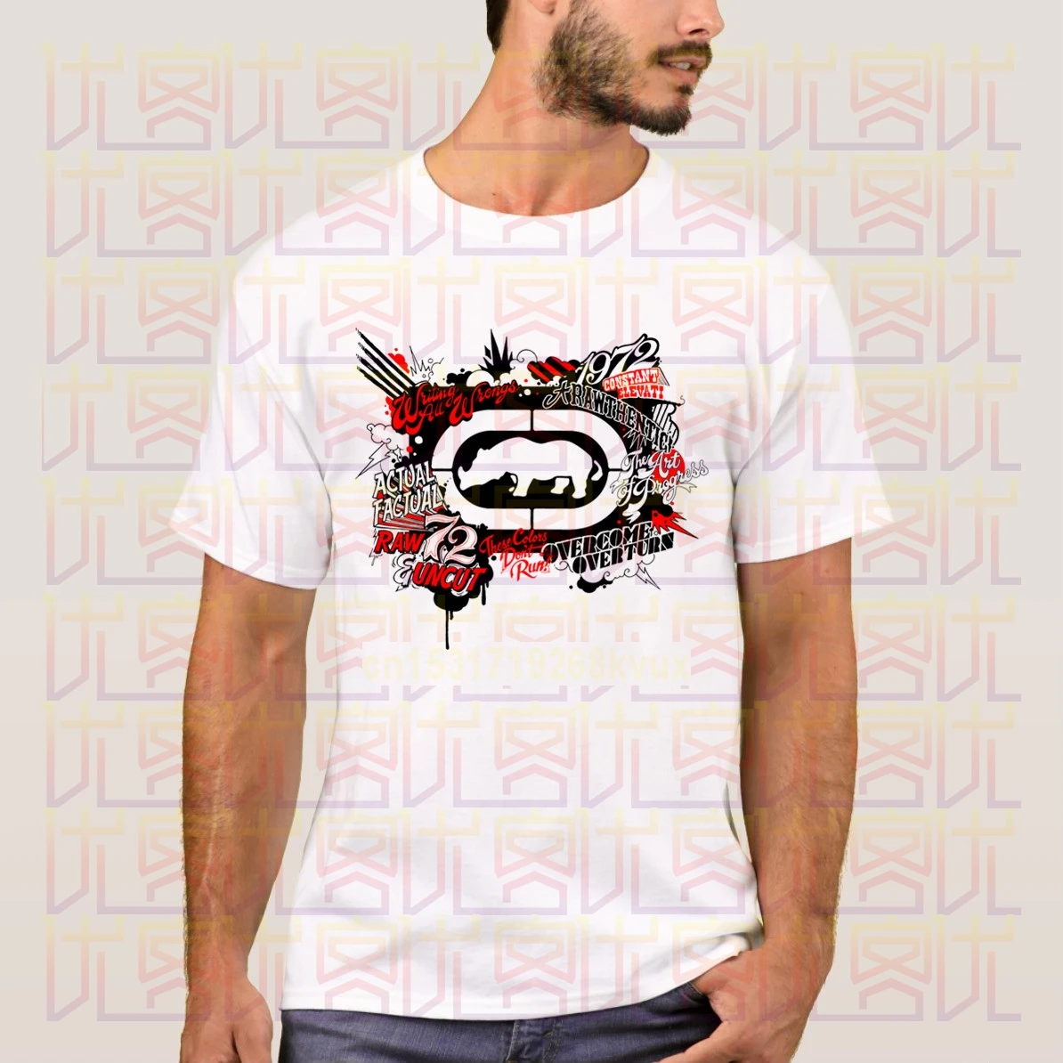 Ecko-Unltd 1972 уличная одежда футболка новинка 2020 летняя популярная мужская с коротким