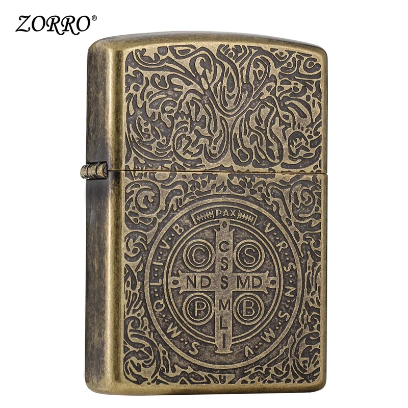 

Zorro kerosene lighter wind proof Constantine PATTERN VINTAGE lighter old style personality creative lighter