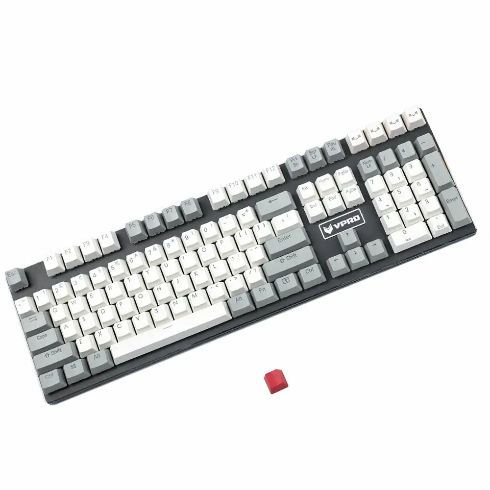 Верхняя печать двойной Shot PBT Shine Through Прозрачный 108 клавиши OEM профиль для MX