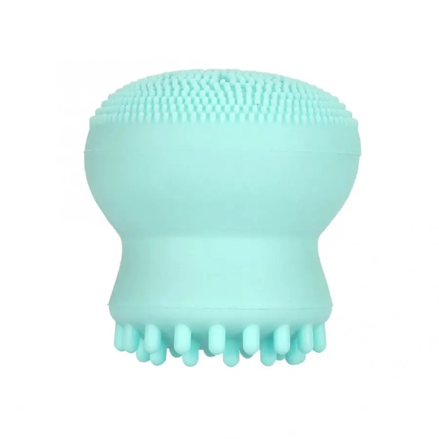 Light Blue Микрофибра Осьминог в форме силиконовые кисточка для чистки пор кисти для макияжа удаления грязи Очищение лица массажные кисти для макияжа - Цвет: Light Blue