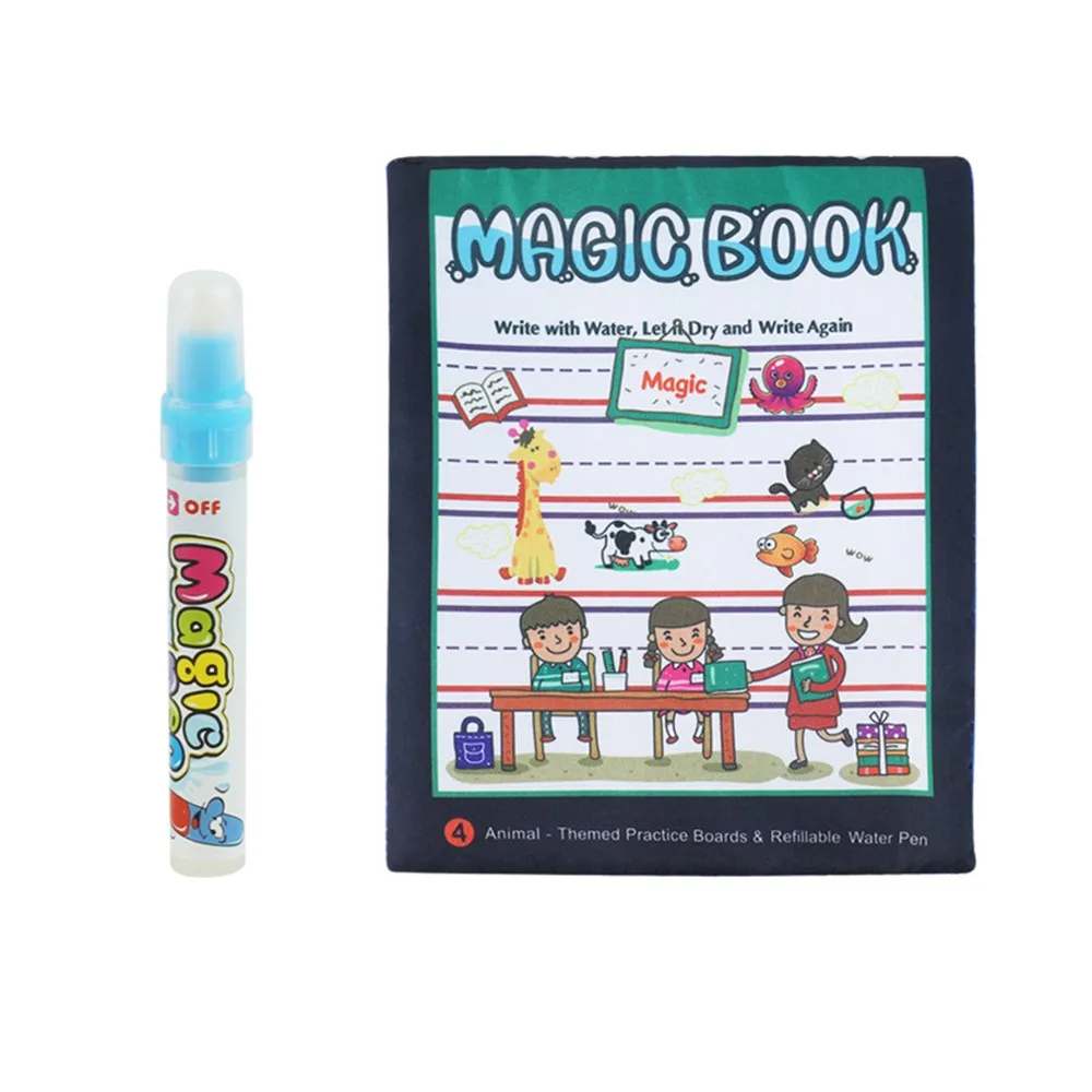 Волшебная водная книга для рисования, раскраска, Детская волшебная ручка, доска для рисования, животные, живопись, kinderen juguetes
