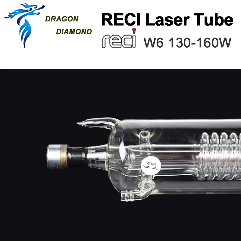 DRAGON DIAMOND CO2 лазерная трубка RECI W6 130 Вт стеклянная труба металлическая головка