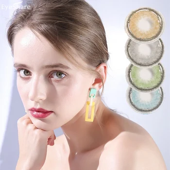 

EYESHARE 2pcs/pair Dawn Fog Series Colored Eye Lenses Contact Lensse Eye Makeup Beauty Equipment