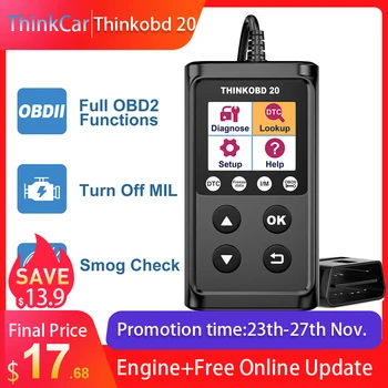 

OBD2 Diagnostic Tool THINKCAR THINKOBD 20 Engine Check Auto Scan Tool OBD 2 Automotive Scanner PK CR5001 cr3001 LAUNCH KW650 ODB