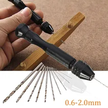 

11PCS/Set Precision Pin Vise Hobby Drill Bits With Model Twist Hand Drill Bits Set For DIY Drilling Woodworking Tool Accessories
