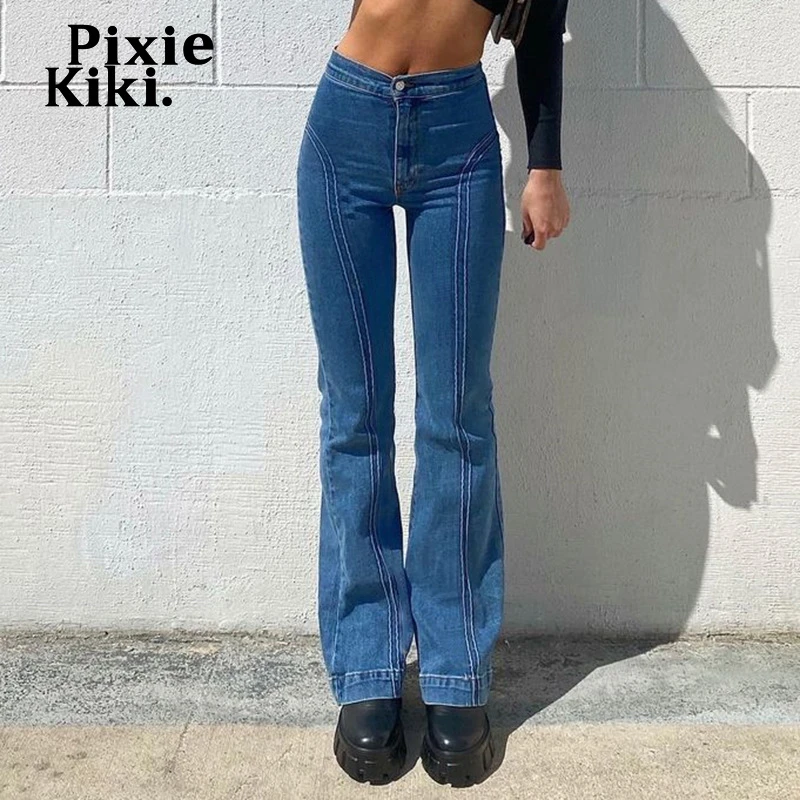 low rise bell bottom jeans