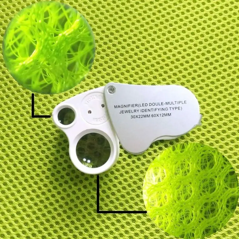 

Mini Microscope Jeweler's Magnifier Loupe Illuminated Magnifier Glass 30 x 60XLED Ultraviolet