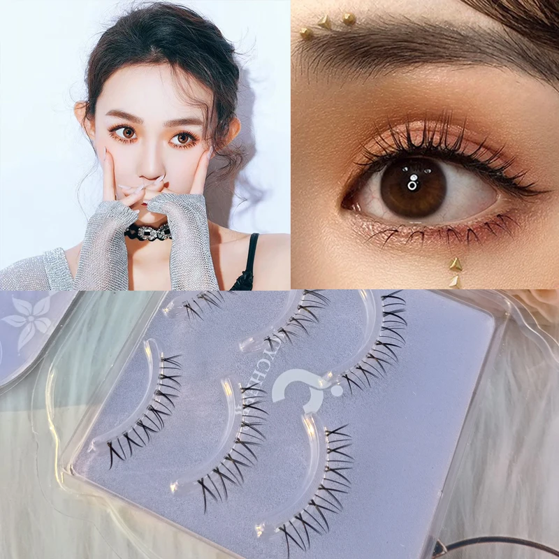 

3 Pairs Air Eyelashes Bottom Lashes False Lower Eyelash Under Eye Lashes Extension Natural Handmade Ultra Light Cosplay