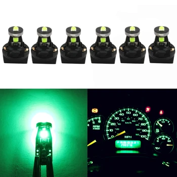 

WLJH 6x W5W T10 Led Bulb 158 194 3030SMD Car Interior Dashboard Instrument Cluster Panel Gauge Light with Twist Lock Socket 12V