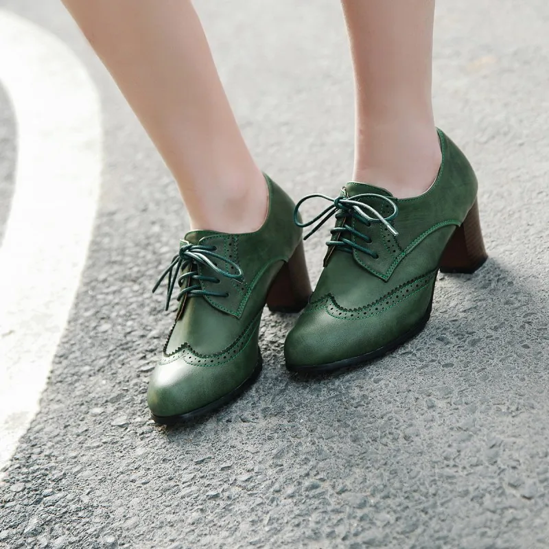 

Lace Up Lady Boots Shoes Round Toe Bootee Woman 2019 Flat Heel Low Heels booties Ladies Large Size Autumn Work Rome Spring
