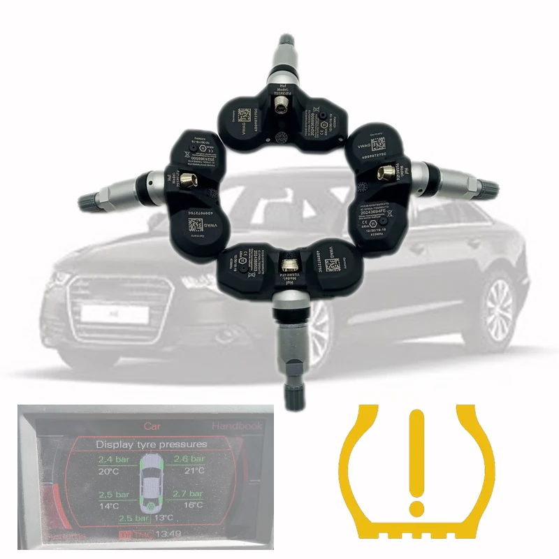 Датчик давления в шинах для Audi A8 A6 Allroad Ferrari 599 GTB Mercedes-benz E Class AMG 433 МГц 4D0907275C 4D0907275 |