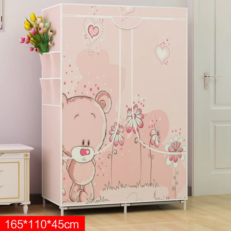 

FREE Shipping Non-Woven Unmarried Wardrobe Closet HAHA Clothes Quilts Storage