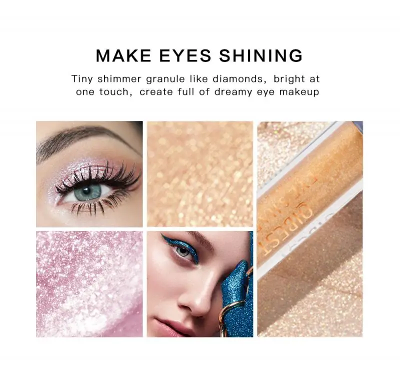 10 Colors/lot Liquid Pigment Eyeshadow Glitter Shimmer Eyeshadow Metallic Diamond Pearlescent Eye Shadow Eye Cosmetics TSLM1 10 Colors/lot Liquid Pigment Eyeshadow Glitter Shimmer Eyeshadow Metallic Diamond Pearlescent Eye Shadow Eye Cosmetics TSLM1