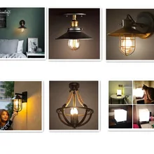 Edison American-Style Loft Retro Nostalgic Industrial-Style Entrance Lights Hallway Small Pavilion Balcony Small Ceiling Lamp