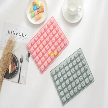 

48 star shaped English letters silica gel chocolate mold DIY ice grid digital handmade soap mold