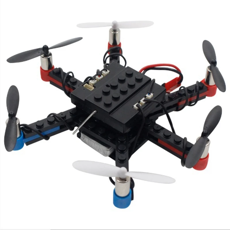 L333 игрушечный самолет с дистанционным управлением DIY самолет строительные блоки 2,4 ГГц пульт дистанционного управления Квадрокоптер Собранный шестиосевой Дрон