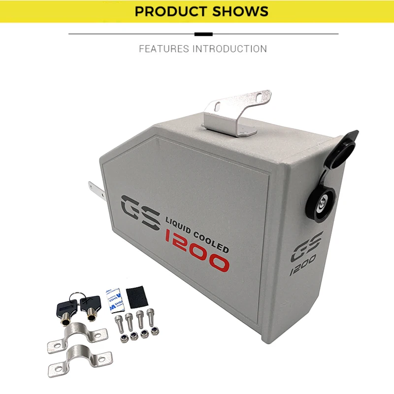 New Arrival! Tool Box For BMW R1250GS R1200GS LC ADV Adventure 2013-2020 Decorative Aluminum 5 Liters ToolBox Left Side Bracket (13)